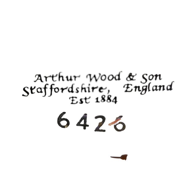 Staffordshire Arthur Wood & Sons Teapot #6426 Rose England Coffee Fine Teapot - Picture 9 of 9